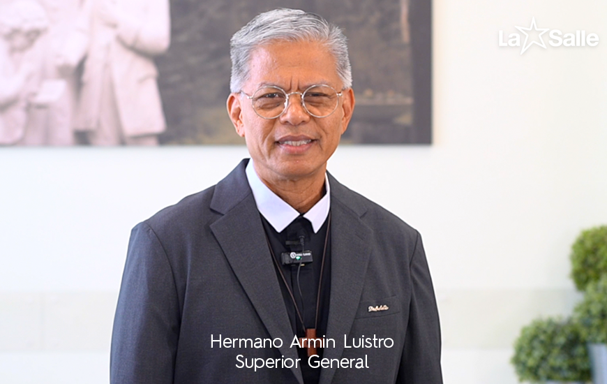 EL HERMANO SUPERIOR GENERAL, ARMIN LUISTRO, FELICITA A LA FAMILIA LASALIANA EN EL DÍA DE SU FUNDADOR